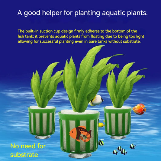 APWIKOGERH Aquarium Plant Fixing Pots Anti Floating Kit