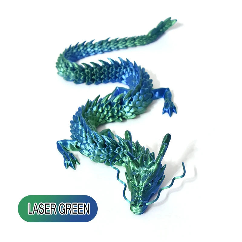 3D Printed Dragon Figurine Ornament For Plants Rockery Aquarium
