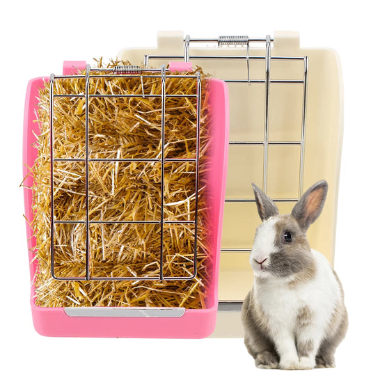 High-Concerned Rabbit Grass Frame Hay Feeder and Feeding Bowl