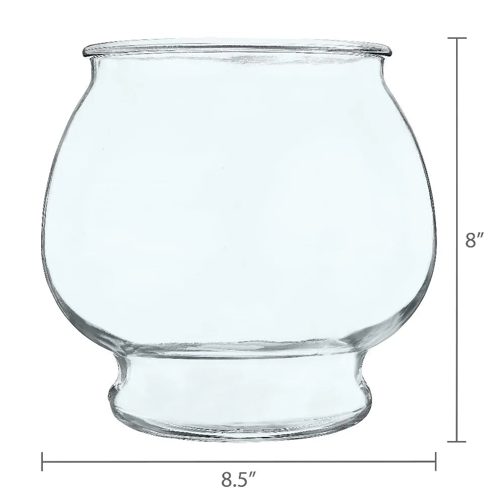 Anchor Hocking Footed Glass Betta Fish Bowl Home Decor