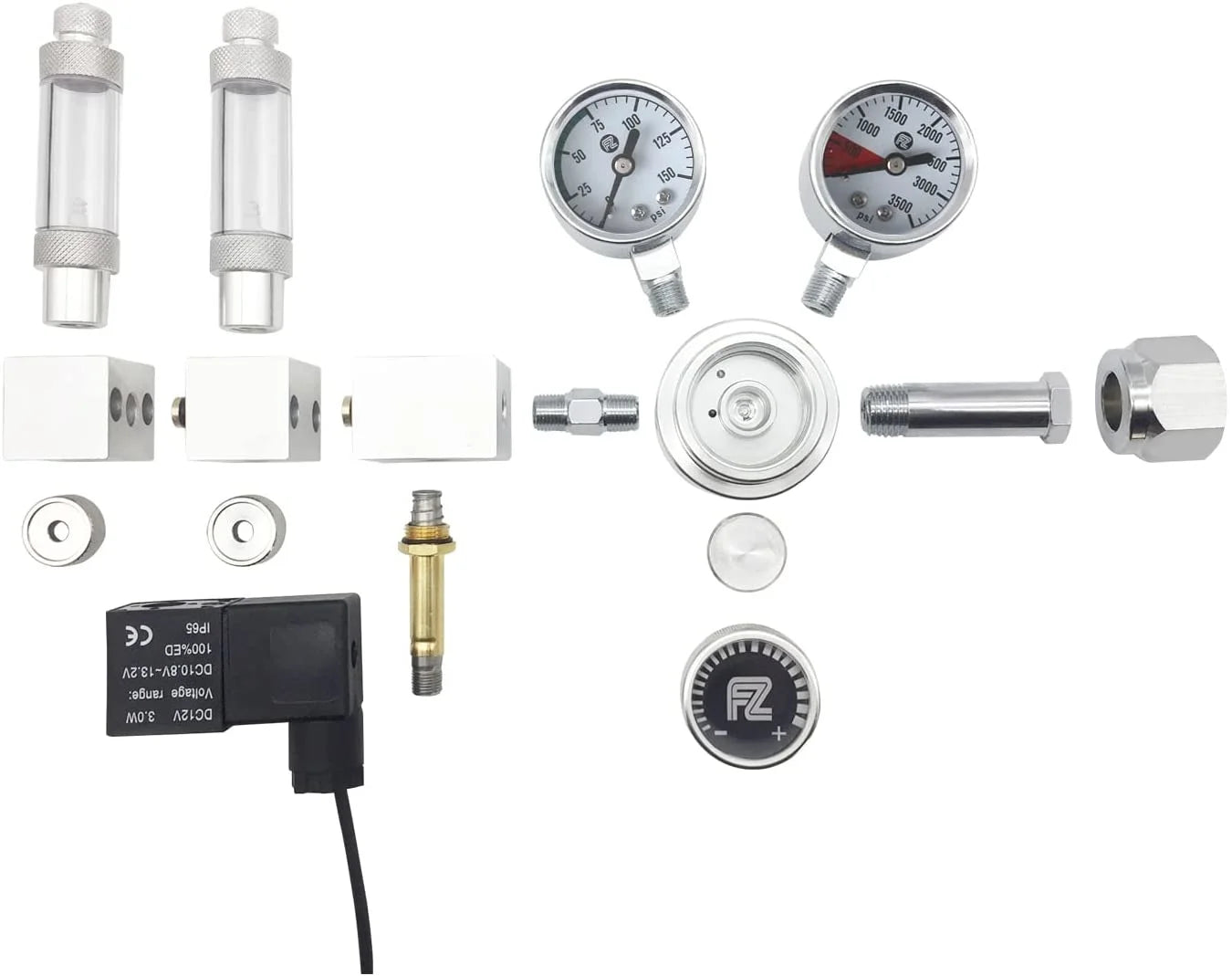 FZONE Aquarium Pro CO2 Regulator Dual Stage With Solenoid