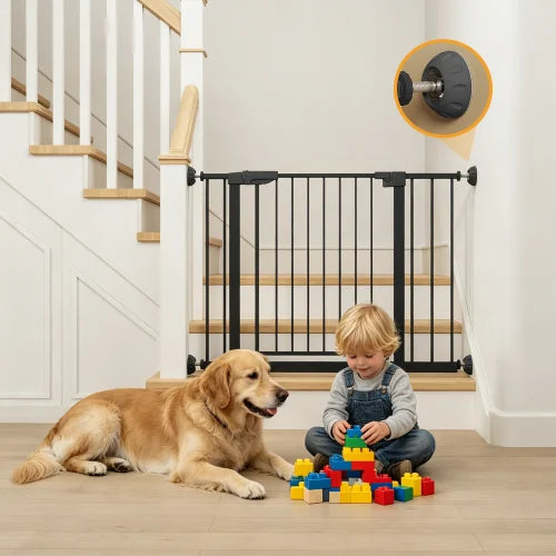 Walk Through Baby Gate With Cat Door For Stairs Safety