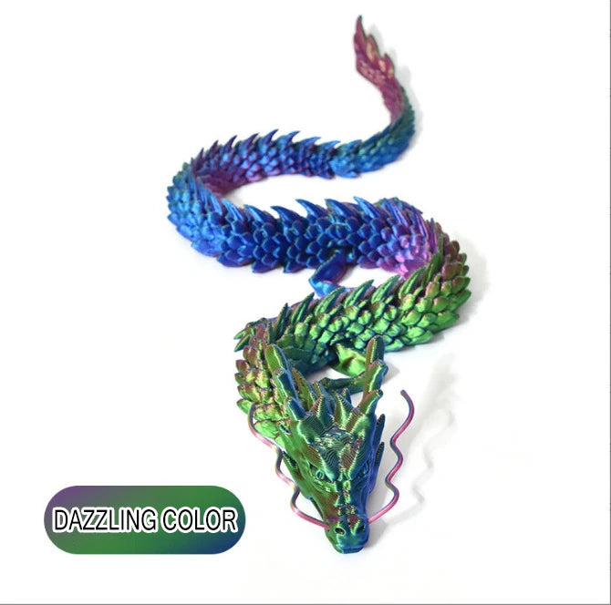 3D Printed Dragon Figurine Ornament For Plants Rockery Aquarium