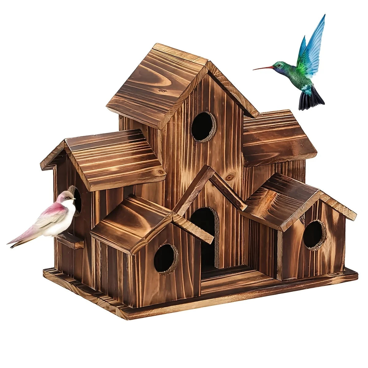 CRYSTALS Outdoor Birdhouse For Bluebirds And Sparrows