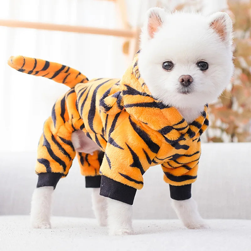 Soft Fleece Pet Jumpsuits for Small Dogs and Cats Hoodies