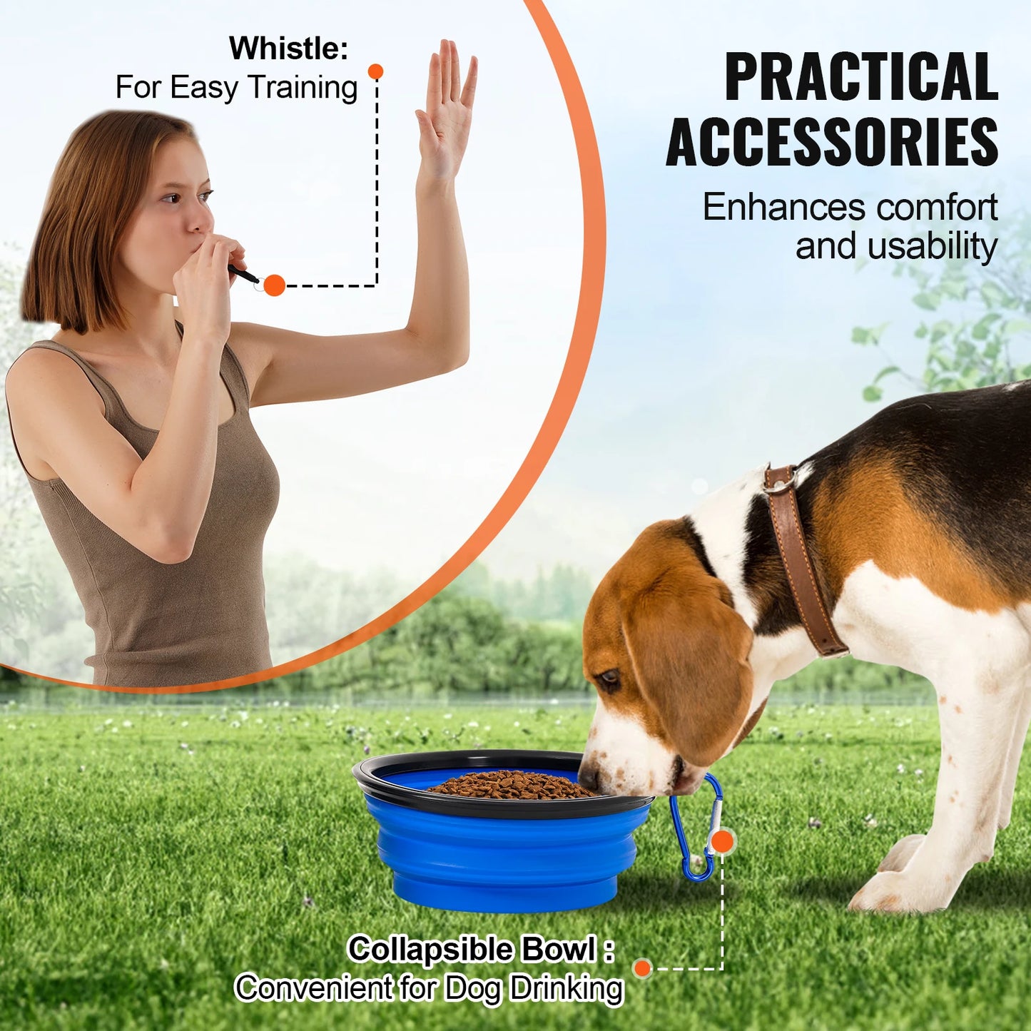 SucceBuy Dog Agility Training Equipment 4Piece Set With Adjustable Hurdles
