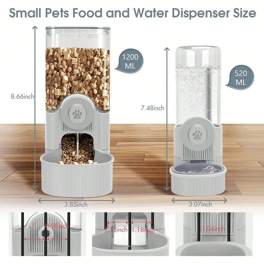 Hanging Automatic Pet Food Feeder And Water Dispenser