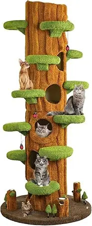 MKDK Luxury Cat Tree Indoor Multi Level Scratcher Tower