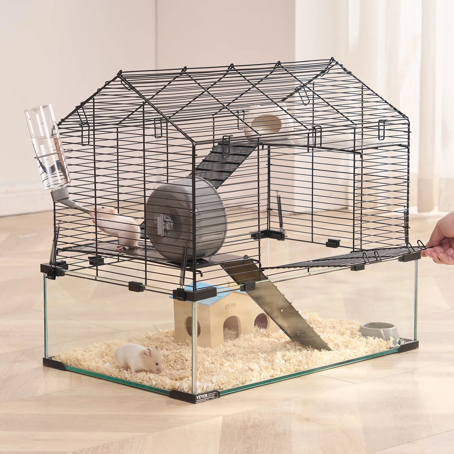 Hamster Cage Habitat Small Animal Enclosure For Gerbils Mice And Other Rodents Worldwide