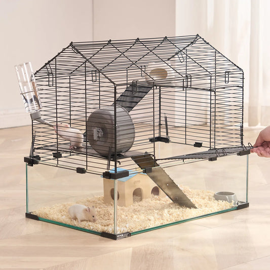 Hamster Cage Habitat Small Animal Enclosure For Gerbils Mice And Other Rodents Worldwide