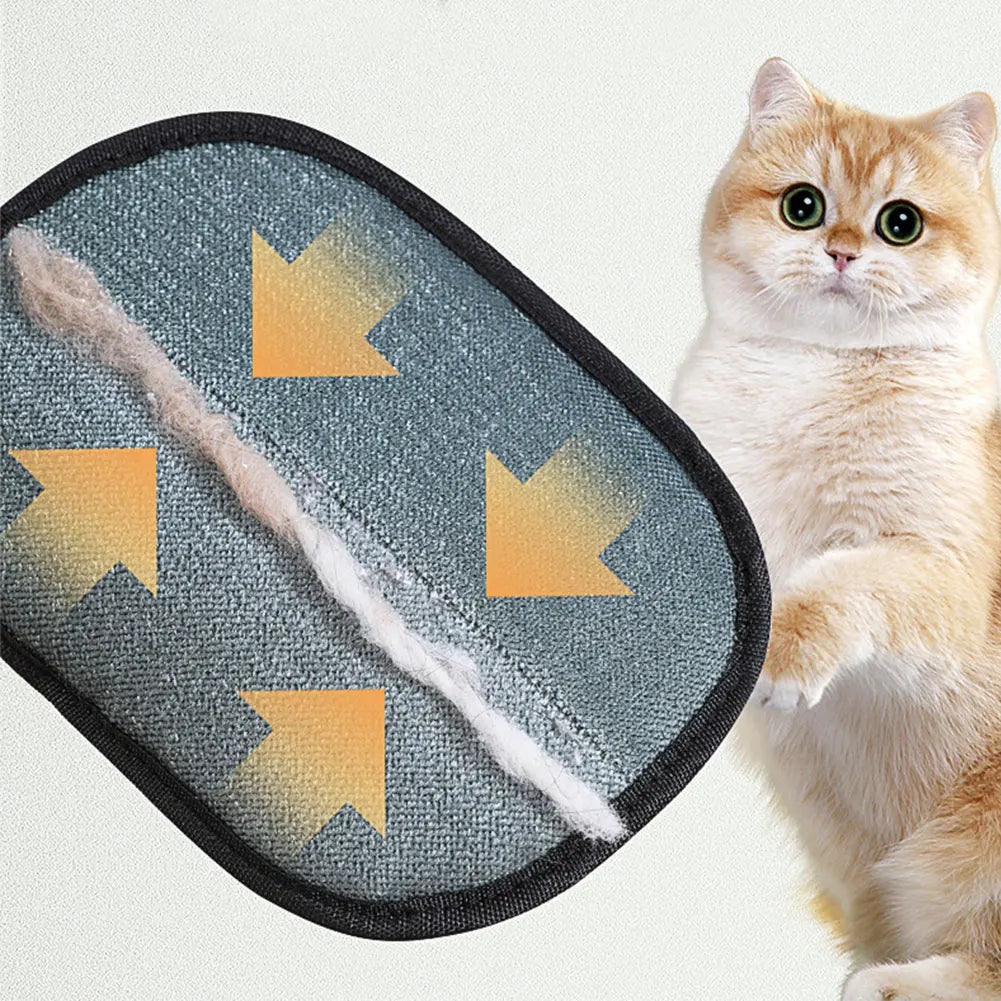 Double Sided Deshedding Brush Glove For Cat And Dog
