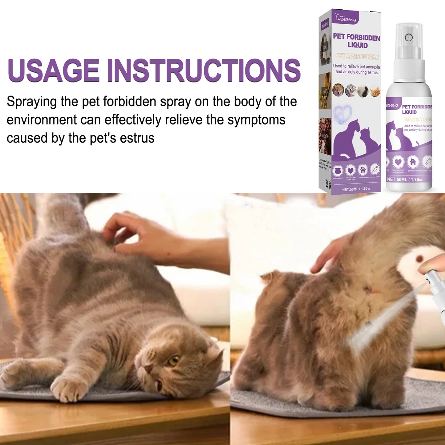 Calming Diffuser For Dogs And Cats Anti Anxiety Liquid Spray
