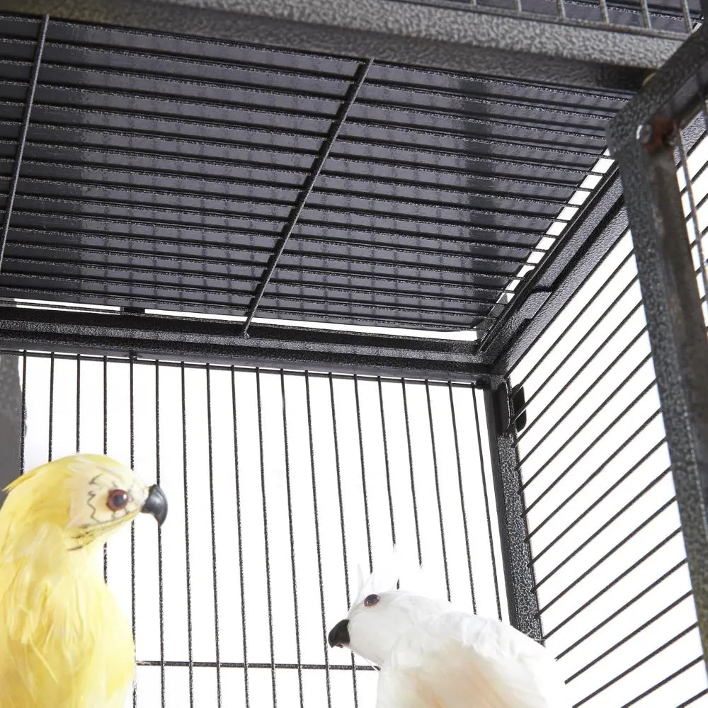 Gap Large Parrot Cage With Rolling Stand For Indoor Parrots