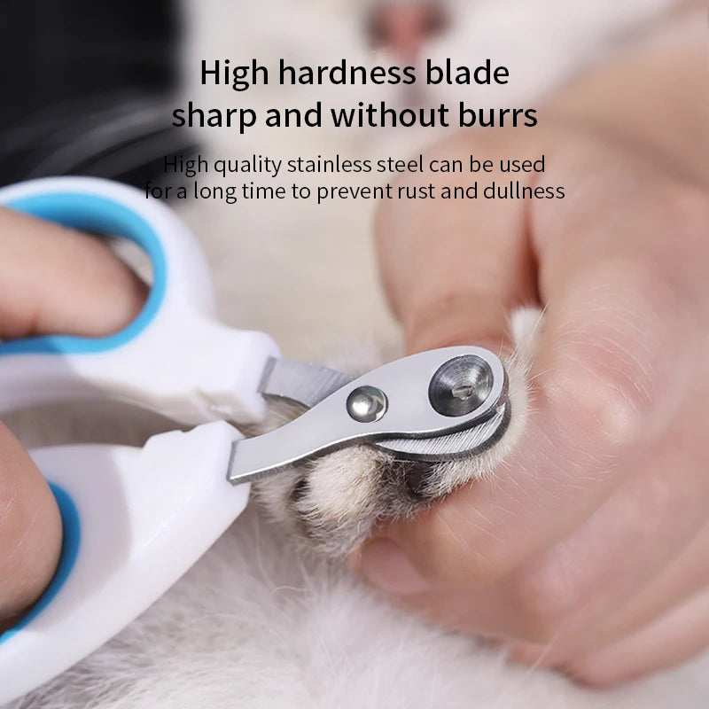Professional Cat Nail Clippers Stainless Steel Pet Grooming Trimmer