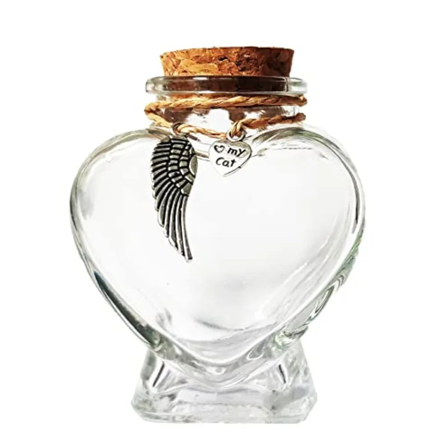 Pet Hair Memorial Urn Keepsake Bottle for Fur Remembrance