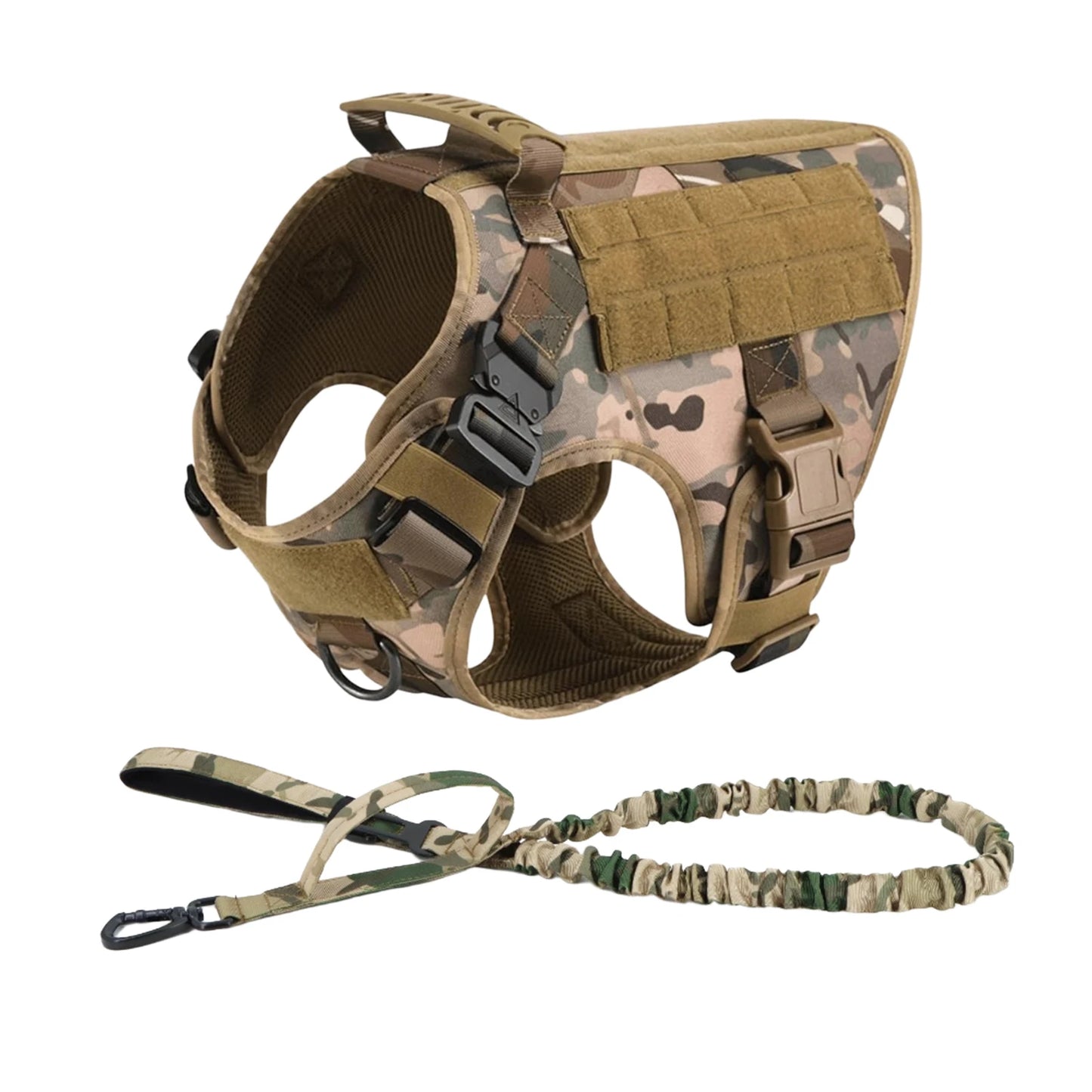 PETRAVEL CN Tactical Dog Harness Vest With Molle Pouches