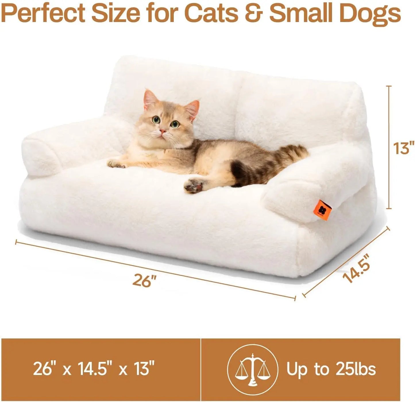 MEWOOFUNCN Pet Couch Bed For Cats And Small Dogs