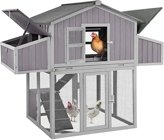 TANGXU Folding Chicken Coop Outdoor Hen House for 4-6 Chickens