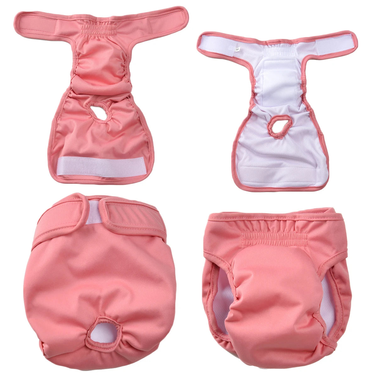 Washable Female Dog Diaper Adjustable Leakproof Reusable Panties For Dogs