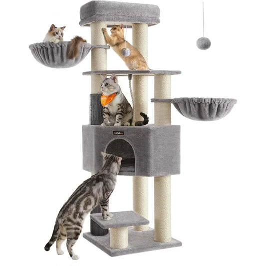 Feandrea Large Cat Tree Tower With Self Warming Pads
