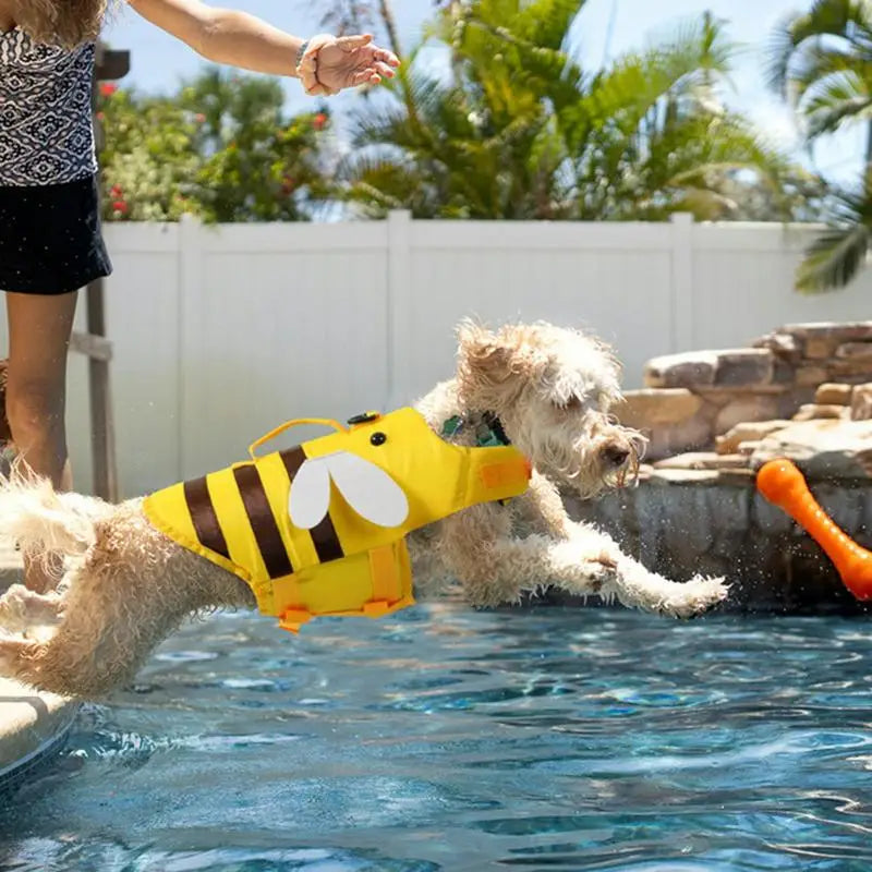 Dog Life Vest With Quick Release Handle Waterproof Ripstop