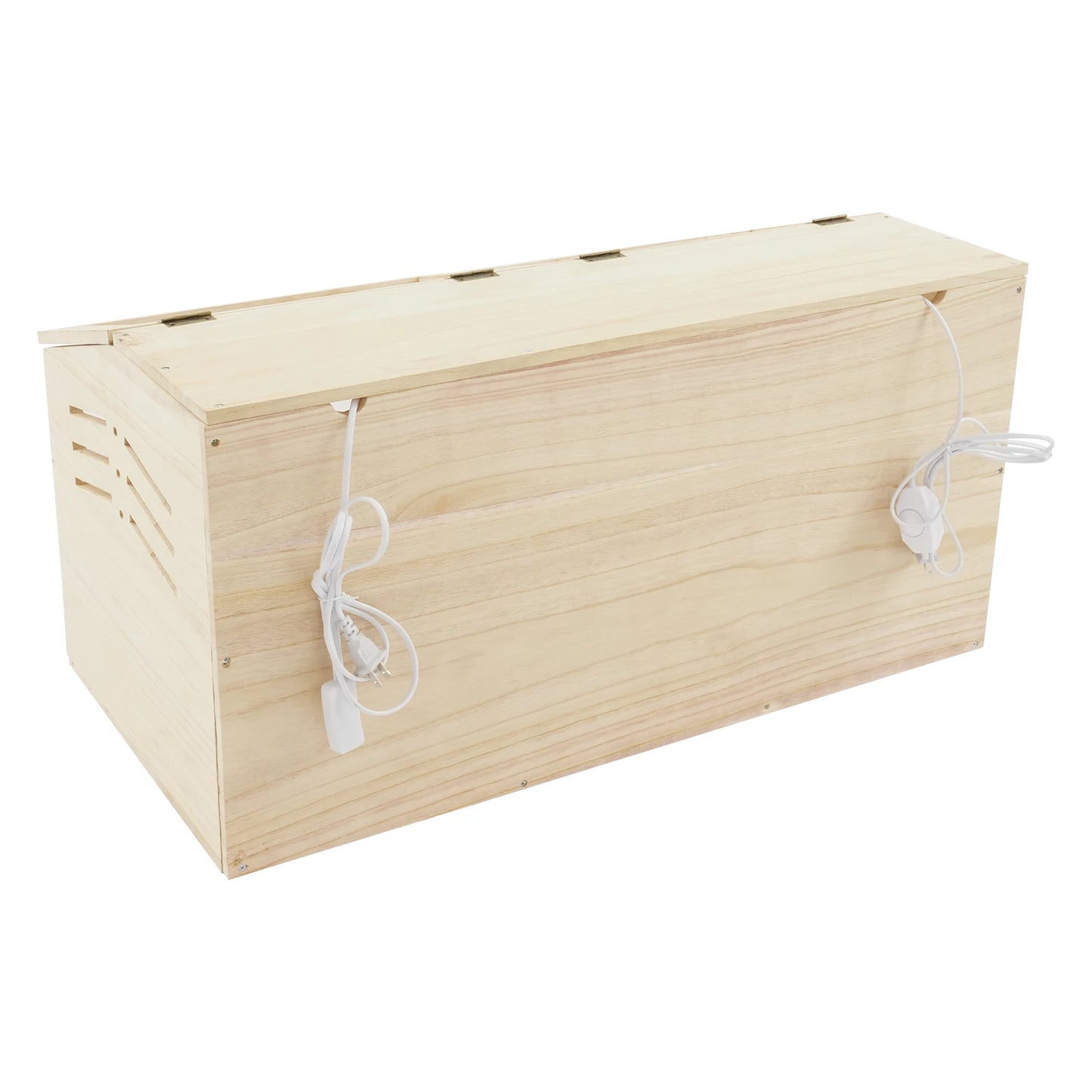 Wooden Chicken Brooder Box With Heating Lamp And Thermometer