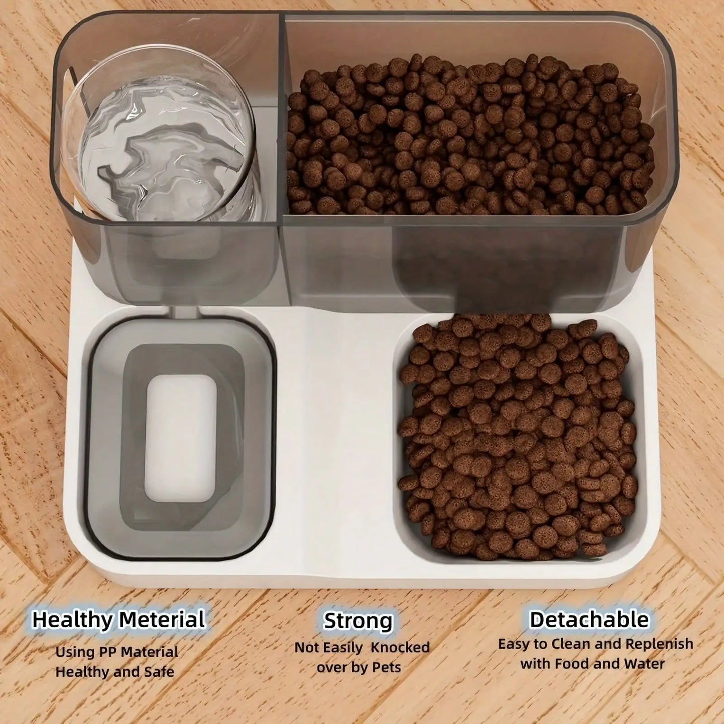 Automatic Cat Food And Water Dispenser Feeder And Waterer