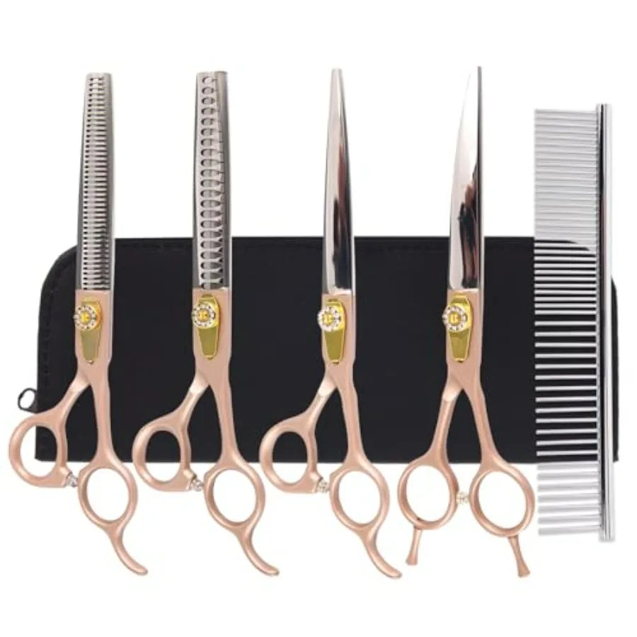 Hign-concerned Six-In-One Dog Grooming Scissors Kit Professional