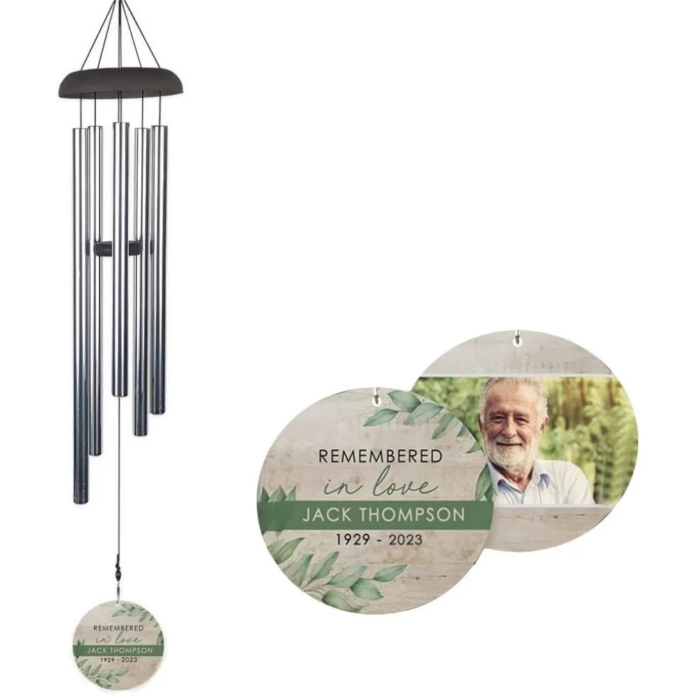 Custom Pet Memorial Wind Chime Personalized Sympathy Gift for Loss
