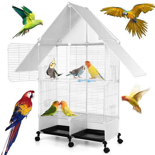 Bird Cage Parrot Cage Household Splash Proof Breeding Cage