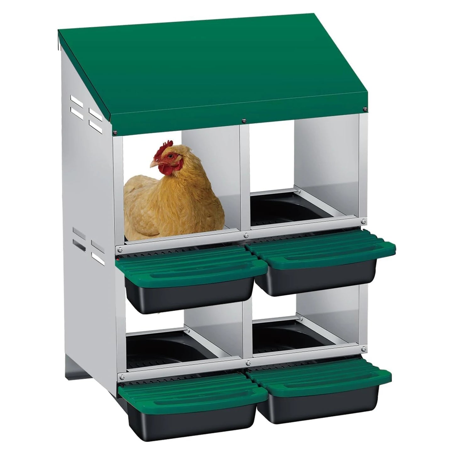 TWISTER.CK Automatic Egg Nesting Box Roll Out Collection For Hens And Ducks