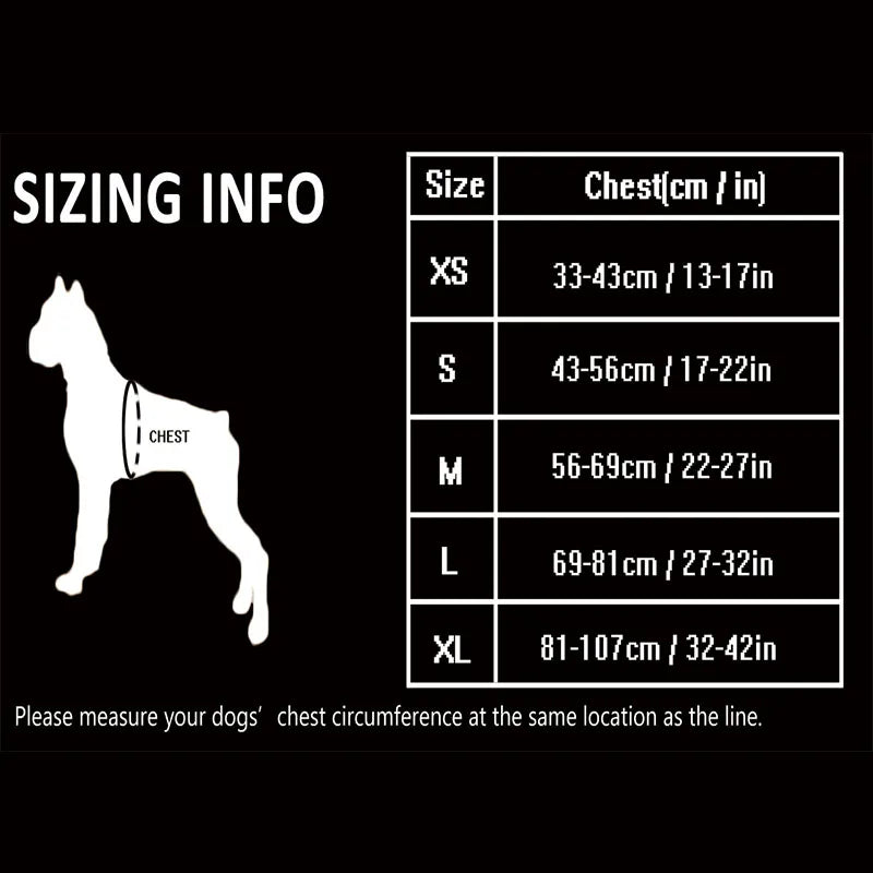 Winhyepet Reflective Training Dog Harness Nylon Padding Vest