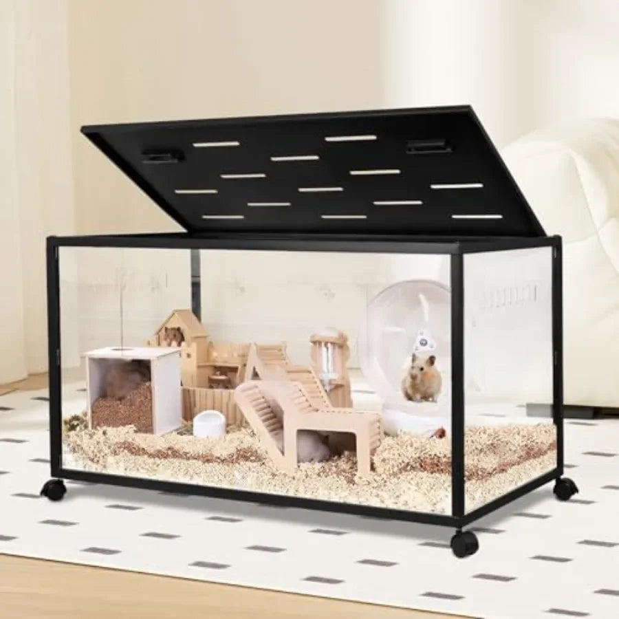 Guangdong 360 Viewing Metal Hamster Cage With Top Access And Easy Assembly For Small Pets