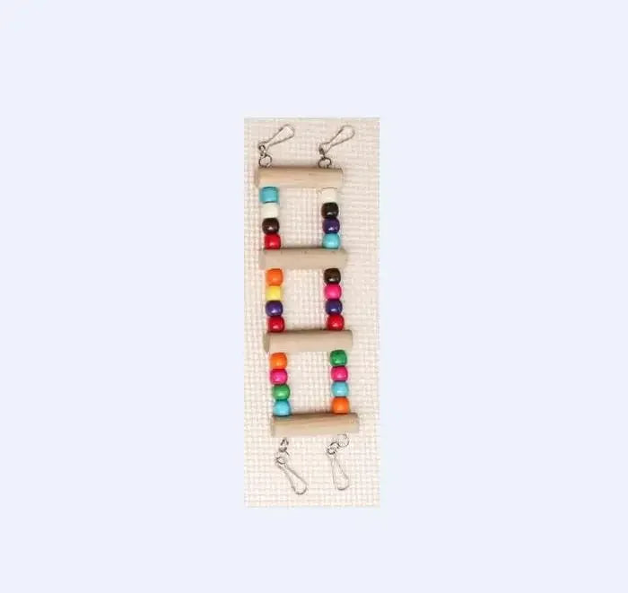 Art lalic Bird Ladder Swing Toy Wood Bridge for Parrots