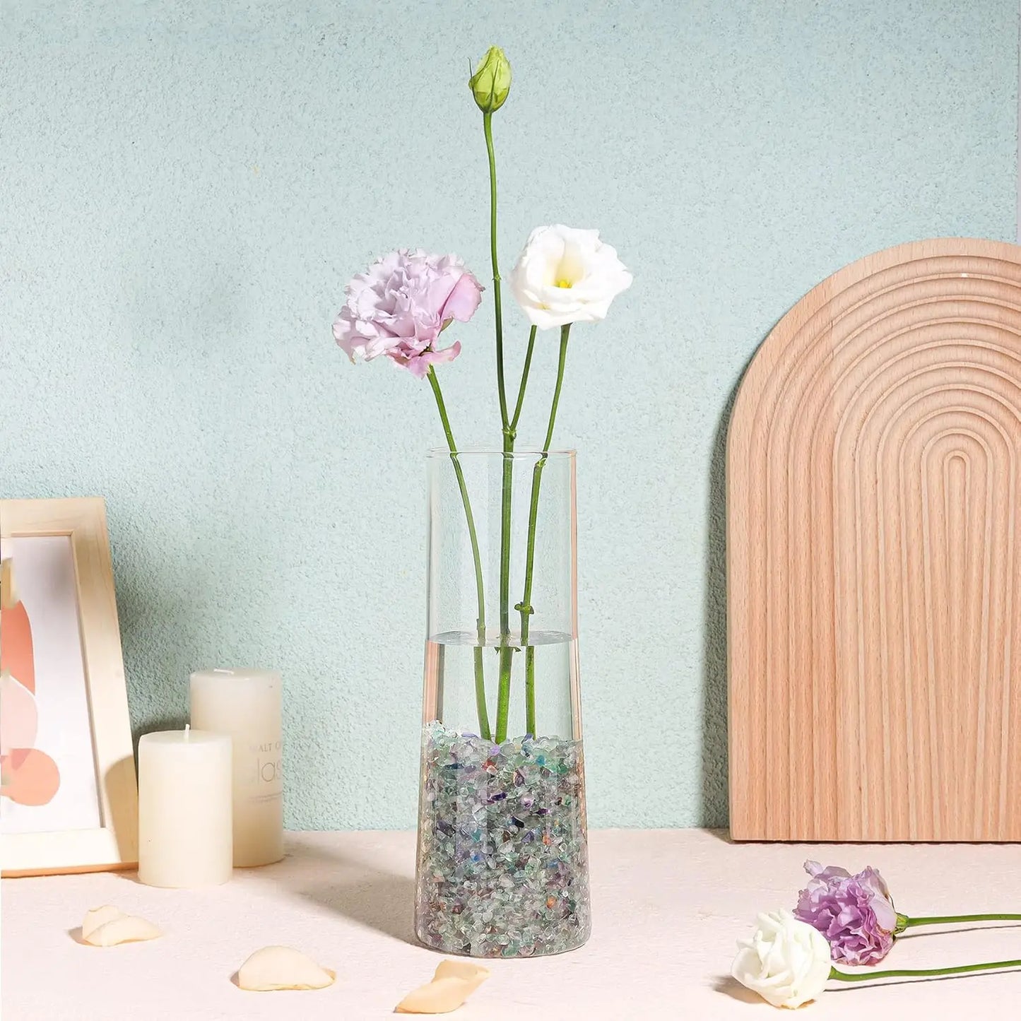 Hign-concerned Crushed Quartz Crystal Chips For Craft Vases Aquarium Decor