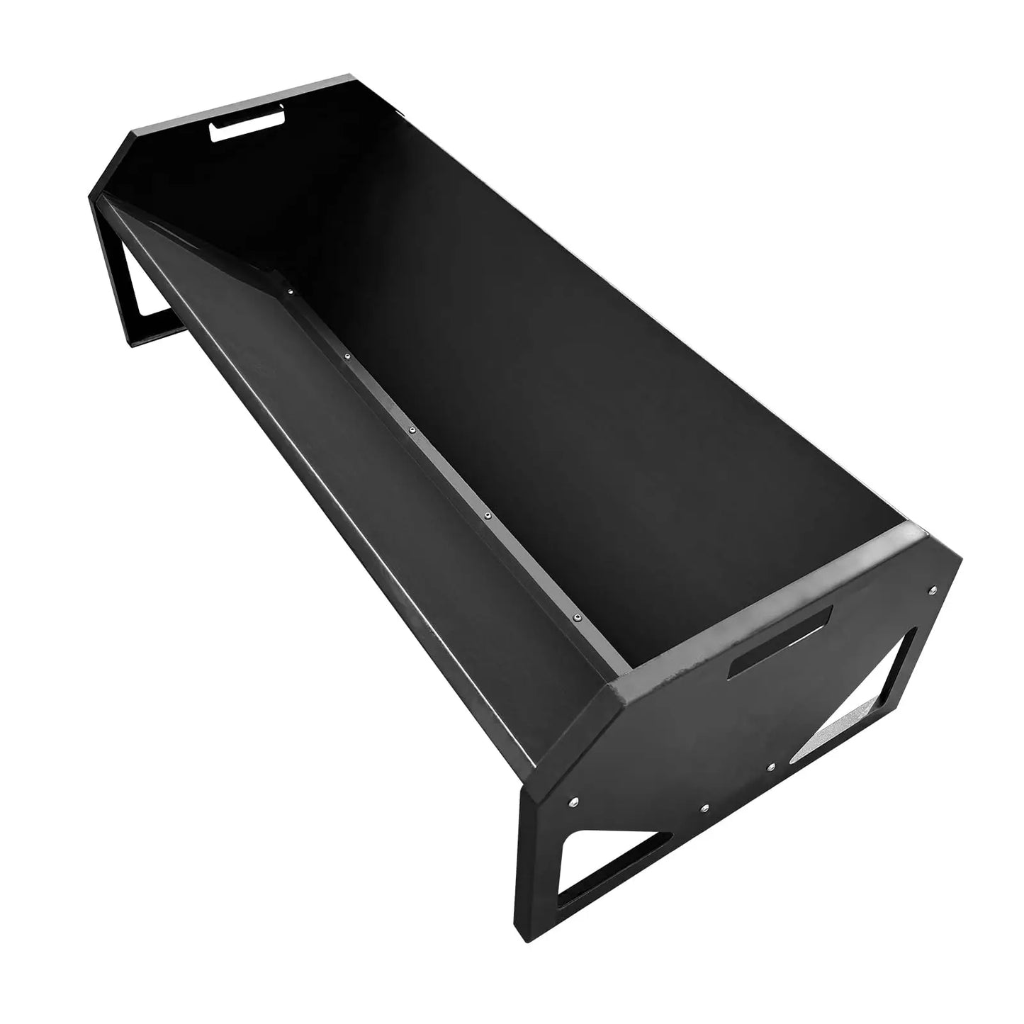 HiMISS Galvanized Steel Hay Trough With Rustproof V Shaped Bottom