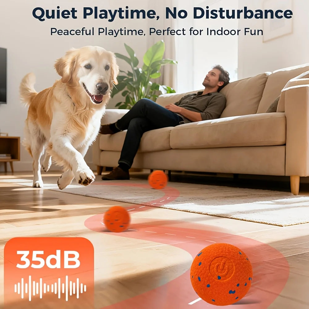 MKULNG Intelligent Interactive Dog Toy with Automatic Movement USB Rechargeable