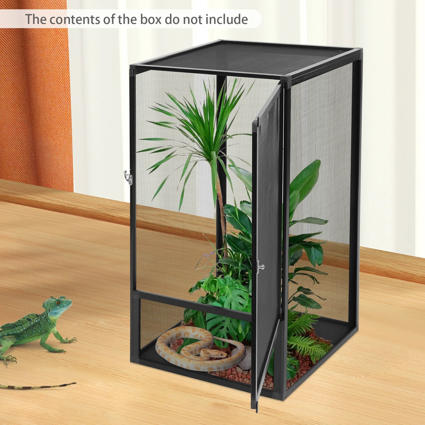 BymaocarHign-concerned Micro Habitat Terrarium Enclosure Reptile Feeding Box
