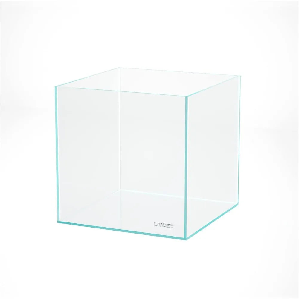 Rimless Low Iron Aquarium Tank 6.6 Gallon With Nano Foam Leveling Mat