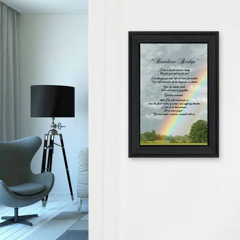 Rainbow Bridge Framed Print Ready to Hang Wall Art