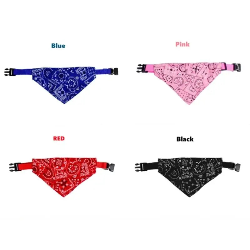 Lovely Adjustable Cat Collar Bandana Tie Scarf For Pets