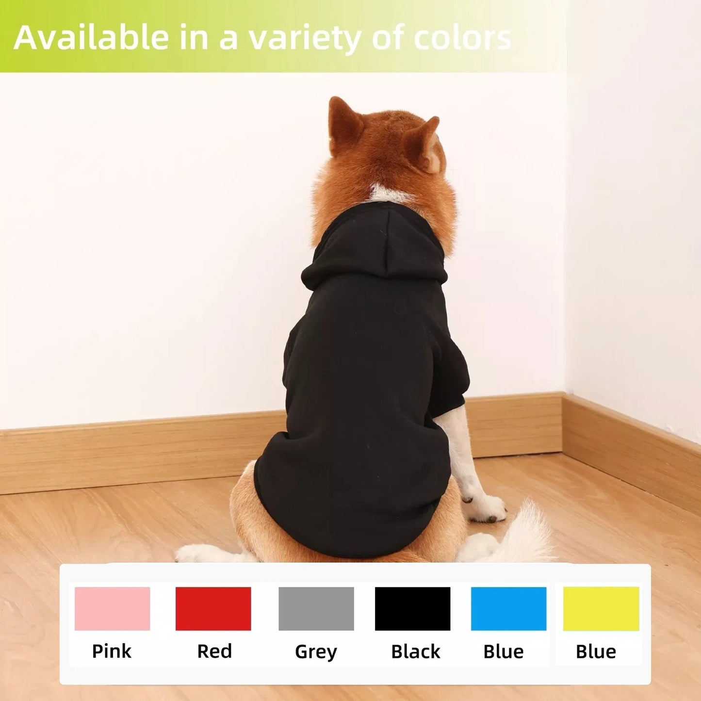 Winter Hooded Dog Sweatshirt For Small To Large Dogs