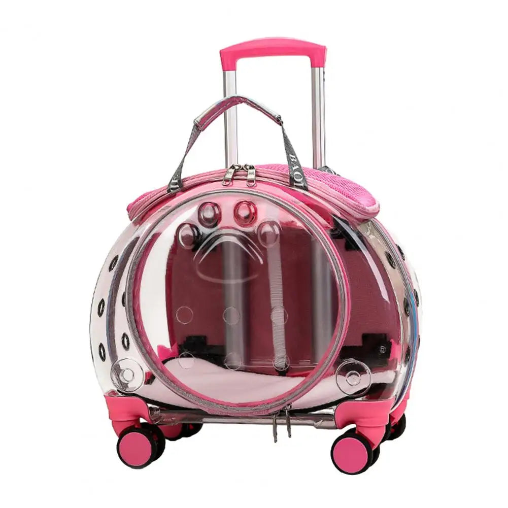 Pet Trolley Case With Ventilation Holes For Cats Travel
