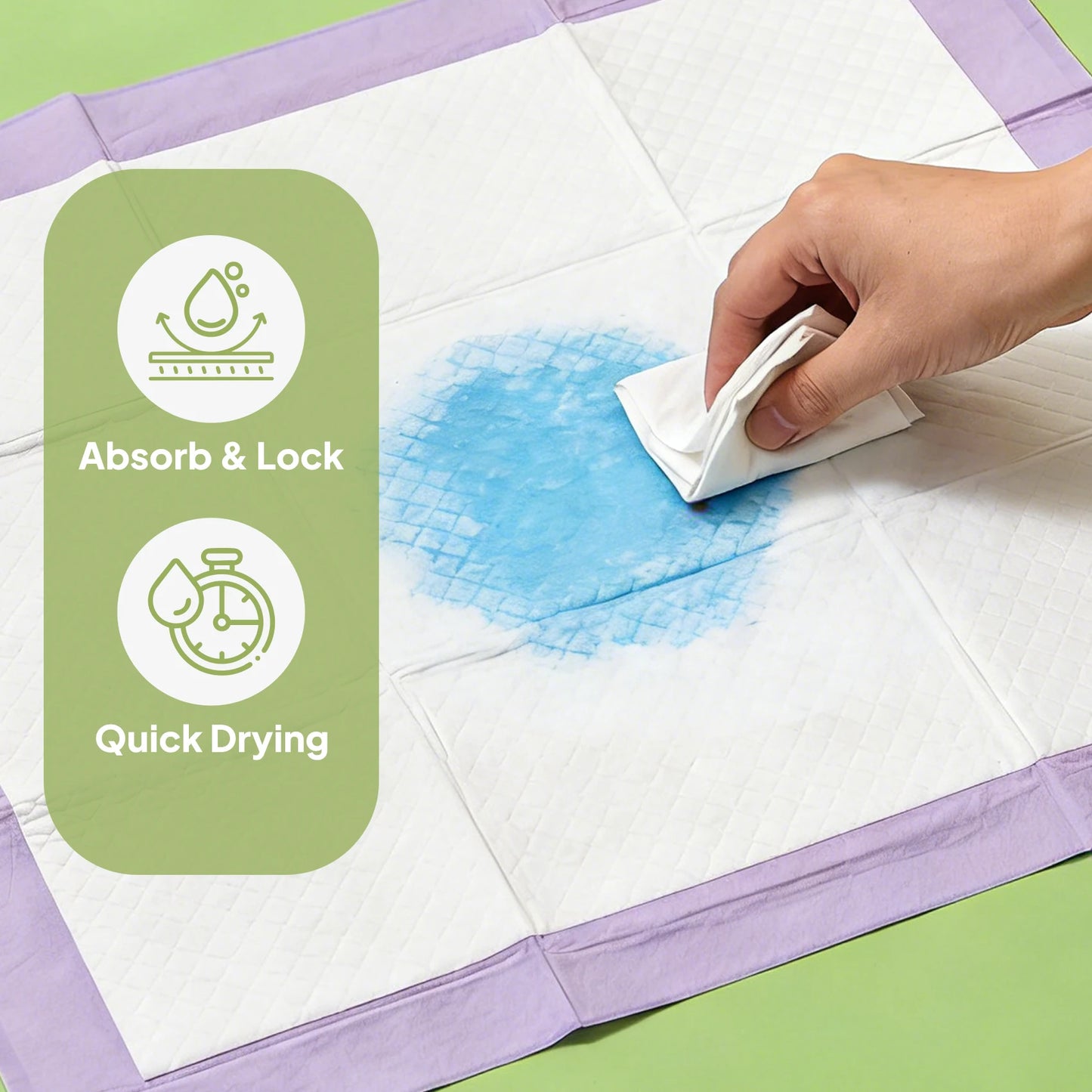 Lavender Scented Disposable Pet Underpads Super Absorbent Odor Neutralizing