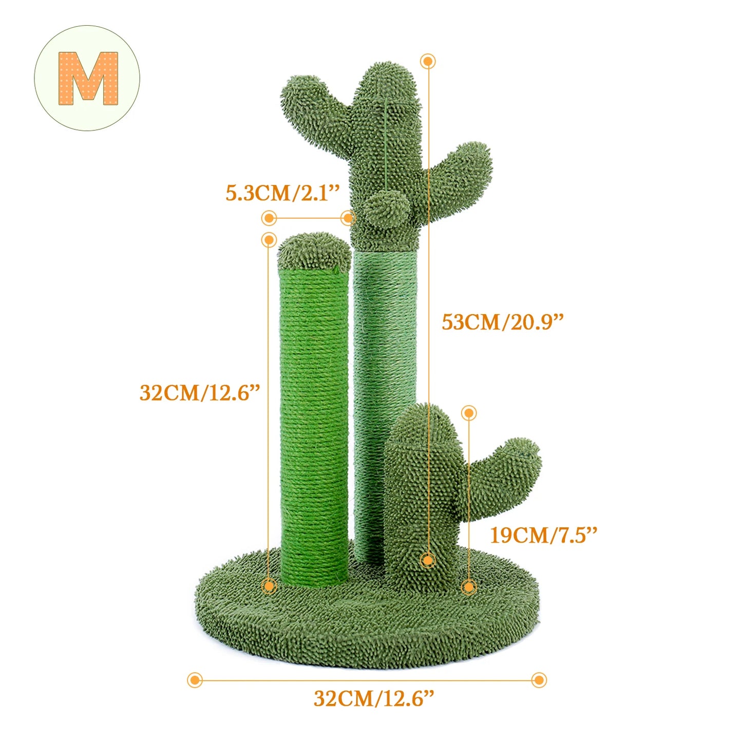 PAWZ Road Cactus Cat Scratcher Post Three Scratching Poles