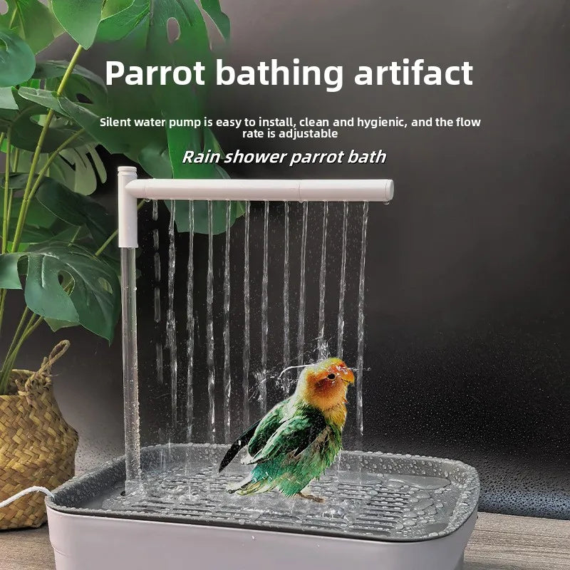 DKSTINYE Bird Bath Basin For Parrots Tabletop Health Bathing