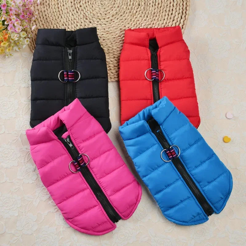 Winter Warm Pet Coat For Small Dogs And Cats Padded Windproof Jacket