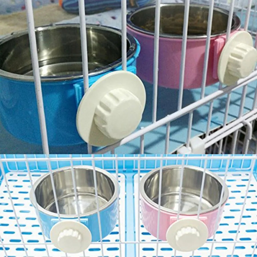 Removable Stainless Steel Dog Bowl For Water And Food Pets