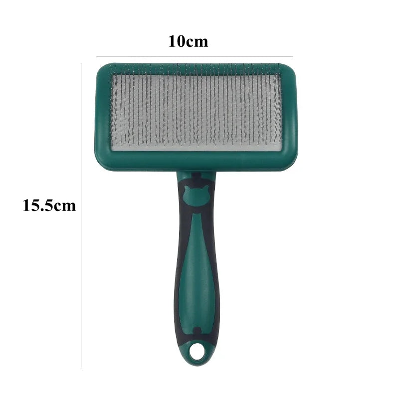 Dog Grooming Brush Stainless Steel Comb For Pets Hair Removal Massage