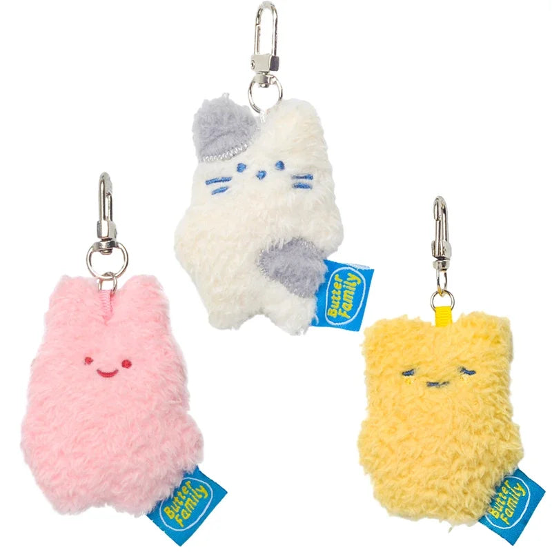 CN Shanghai Guangdong Butter Rabbit Plush Keychain Anime Toy